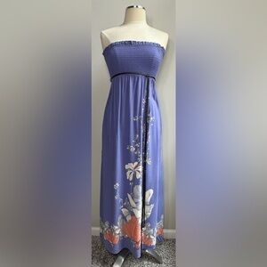 Akualani Strapless Floral Maxi Dress – Size Small